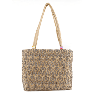 Sac à main brodé pour femme - Camel - Product Image 2
