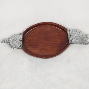 Plateau rectangulaire décoratif en bois, plateau de service en MDF pour aliments, boissons, chocolats, plateau de rangement - Product Image 1