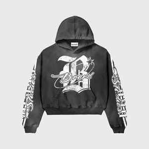 Sudadera con capucha de ropa informal lavada Vintage de alta calidad para hombres, diseño personalizado, Sun Fade 100% algodón, producto de invierno caliente, sudaderas con capucha al por mayor - Product Image 6