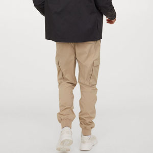 Pantalones acampanados informales con estampado personalizado para hombre, 100% algodón, cintura media, antiarrugas, logotipo en relieve, Etiqueta Privada, pista recta - Product Image 3