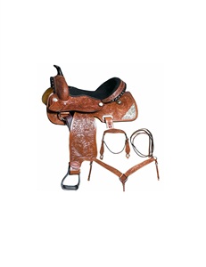 Selle Western ADEEFA en cuir de luxe de type anglais personnalisable Selle de course de chevaux dans des tailles personnalisées pour l'équitation - Product Image 1