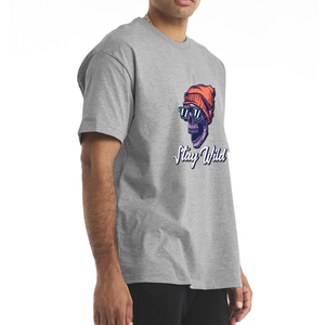 Camisetas Personalizadas para Hombre, 100% Algodón, Estilo Holgado, Ecológicas, Casuales, con Estampado Puff, Protección UV y Antiarrugas - Product Image 3