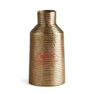 Florero de Metal con Acabado Dorado Brillante y Pulido, Estilo Moderno, para Bodas, Decoración del Hogar, Vajilla Disponible - Product Image 3