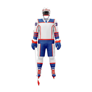 Uniforme de hockey sur glace 100% Polyester vêtements de sport maillot d'équipe uniforme de hockey sur glace uniforme de hockey sur glace de qualité supérieure - Product Image 3