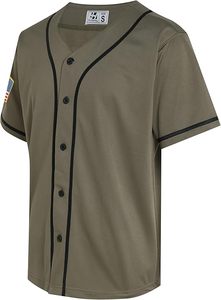 Baseball Jersey for Men Women Full <b>Button</b> <b>Up</b> <b>Short</b> <b>Sleeves</b> <b>Shirts</b> Hip Hop Hipster Sports Uniforms - Product Image 2