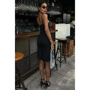 Vestido Mini Belina con Cintura Natural 2804 Adornado con Pedrería - Product Image 2