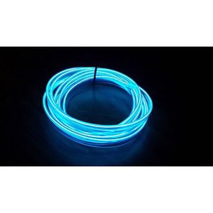 EL String Neon LED Strip blu 5 metri flessibile tagliabile luce decorativa atmosfera per auto Camper - Car autocarro interno - Product Image 1