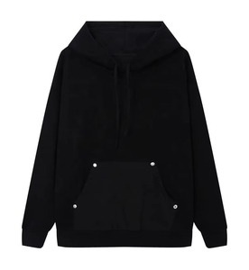 Custom Unisex Oversized 100% algodón sudaderas con capucha en blanco liso para hombre 500gsm Plus Size Pullover hoodies con bordado impreso Logo - Product Image 1