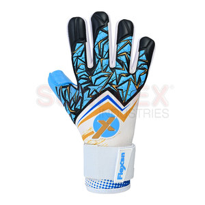 ถุงมือผู้รักษาประตูประสิทธิภาพสูง น้ำหนักเบา สำหรับทุกเพศ กันลื่น ระบายอากาศได้ดี ปิดด้วยแถบตีนตุ๊กแก ผลิตจากยางลาเท็กซ์เยอรมัน คุณภาพจากปากีสถาน - Product Image 2