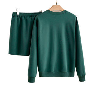 Conjunto de Sudadera y Pantalones Cortos de Forro Polar Personalizados para Hombre, Conjuntos Casuales de Dos Piezas, Etiqueta Privada OEM, Ropa Deportiva al por Mayor B2B 2 en 1 - Product Image 2