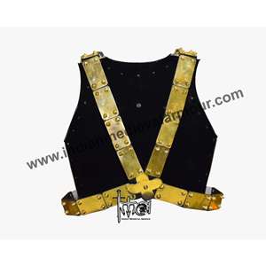 เสื้อเกราะทหารม้าโบราณอังกฤษ รุ่นคิวรัส ทำจากเหล็กกล้าไร้สนิมและทองเหลือง ชุบเคลือบเงา สลักโลโก้ สไตล์โบราณ งานหล่อ - Product Image 2