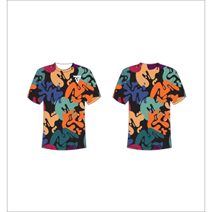 เสื้อยืดพิมพ์ลายทั้งตัวสำหรับผู้ชาย ขายส่ง ลายพรางดิจิตอลแบบฮาล์ฟโทนสีเข้ม รุ่น Trackstar OEM แบรนด์ส่วนตัว TSI-G05-P0536 - Product Image 5