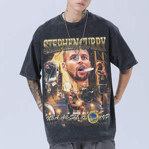 DTG เสื้อยืดลำลองสำหรับผู้ชายสไตล์สตรีทวินเทจแบบโอเวอร์ไซส์ผ้าคอตตอนระบายอากาศได้ดีผ้า100% - Product Image 3