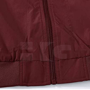 Blouson d'aviateur uni et vierge d'hiver sur mesure Blouson d'aviateur à logo personnalisé de couleur unie - Product Image 4