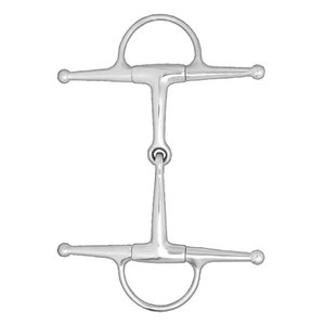 Filete de caballo de acero inoxidable con broca articulada de mejilla completa | Tachuela de entrenamiento ecuestre Equipo de control de caballo duradero - Product Image 2