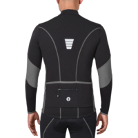 Camiseta térmica Roubaix de manga larga con logotipo personalizado, ropa de invierno para ciclismo, camiseta para montar en bicicleta con cremallera y bolsillos traseros