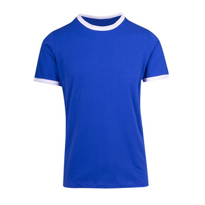 เสื้อยืดริงเกอร์สำหรับผู้ชายเสื้อยืดคอกลมเปิดไหล่ระบายอากาศได้สำหรับกลางแจ้งคุณภาพสูง - Product Image 1