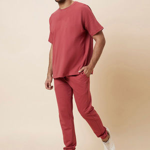 Ensemble T-shirt et pantalon pour homme, dernière mode, couleur unie, ensemble T-shirt et pantalon pour homme adulte - Product Image 5