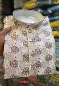High Quality Cotton Traditional <b>Kurta</b> Set for <b>Men</b> Boys Multicolour Knee-Length Festival Special Digital Printed for Parties - Product Image 5