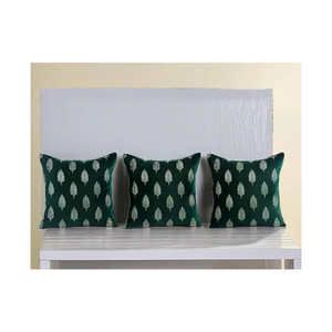 Luxury 18x18in 100% Cotton Embroidered Herringbone <b>Cushion</b> Dyed With Eco Pigments For Bulk Wholesale Fast Shipping & Custom Logo - Product Image 2