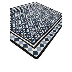 อัลฮัมบรา ไอวอรี่ พรมขนสัตว์ทอลายเรียบ ลายเรขาคณิตสำหรับตกแต่งบ้าน-ADWL-13160 - Product Image 2