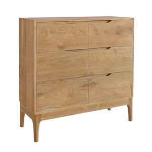 Cofre de madera de teca de seis cajones de diseño moderno funcional Cajones de almacenamiento apilables de hermoso diseño - Product Image 1