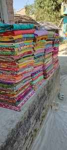 Auténtica Colcha Kantha Multicolor Cosida a Mano, Cubrecama de Algodón Vintage con Diseño de Patchwork, Manta Reversible de Lujo Estilo Bohemio - Product Image 4