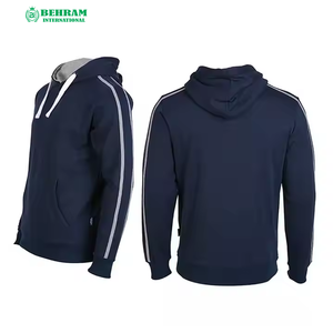 Sweat à capuche unisexe personnalisé avec logo sur le devant, 100% coton molletonné/éponge française, séchage rapide, respirant, nouvelle mode hiver - Product Image 6