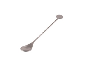 At Low Price Black Twisted <b>Handle</b> Bar Spoon Stainless Steel Metal for Cocktail - Product Image 6