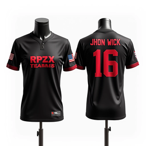 Uniformes deportivos de malla de alta calidad de talla grande para hombre, camisetas de pesca de fútbol sublimadas personalizadas impresas - Product Image 5