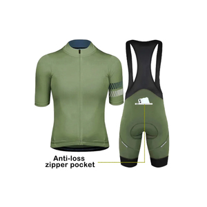 Maillot de cyclisme à manches courtes de qualité supérieure, logo personnalisé OEM, respirant, évacuant la transpiration, style décontracté, vêtements de vélo d'équipe, automne - Product Image 4