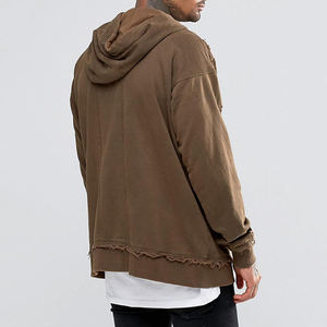 Sudaderas con capucha personalizadas para hombre, rasgadas, lisas, lavadas - Product Image 2