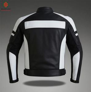 Chaqueta Bomber Casual de Invierno para Hombre, Color Sólido, con Cuello Alto y Cierre de Cremallera, Cuero Genuino, Servicio OEM - Product Image 2