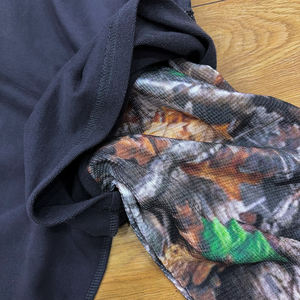 T-shirt en coton surdimensionné à impression Realtree personnalisée SPORTISH IMPEX, double couche, déchiré, à manches longues, pour homme - Product Image 3