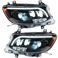 Pour Mercedes Sprinter 2018-2023 W907, design style GLS, boîtier noir, projecteur bi-lentille LED, paire de phares, mise à niveau Plug and Play
