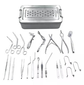 Ensemble d'instruments manuels en acier inoxydable de qualité supérieure pour l'ablation des tonsils et des adénoïdes, certifié CE ISO13485, usage hospitalier - Product Image 2