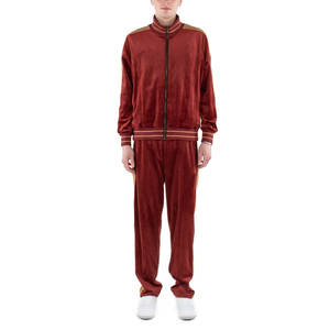 Venta al por mayor de terciopelo chándal 2 piezas conjunto de alta calidad de terciopelo chándal hombres suave transpirable Jogger conjunto Casual para los hombres - Product Image 1