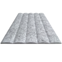 Panneau acoustique écologique ignifuge en feutre PET 3D Wave avec NRC 0,85 pour les murs de restaurants 1200x600mm