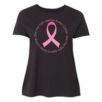 T-shirts de sensibilisation au cancer du sein « Courage Contre la Peur » pour les survivants et les combattants – Design unique, respirant et anti-plis – Vente en gros