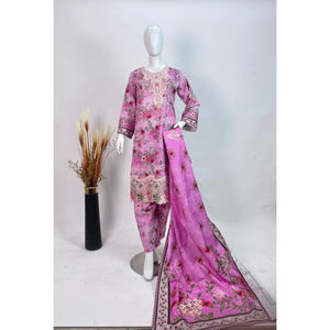 Elegante Salwar Kameez Premium Khaddar de 3 piezas para Mujer | Bordado elegante de invierno y comodidad de secado rápido - Product Image 2