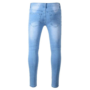 Jeans grande taille décontractés pour hommes Pantalon vieilli de couleur unie Cordura Design respirant personnalisé de meilleure qualité Taille Saison d'hiver - Product Image 6