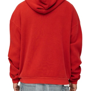 Sweat à capuche à fermeture éclair pour hommes Veste à capuche durable de haute qualité parfaite pour les vêtements décontractés et athlétiques 100% coton unisexe couleurs unies - Product Image 2