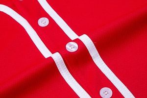 เสื้อเบสบอลธรรมดาติดกระดุมสำหรับผู้ชายเสื้อฮิปฮอปฮิปสเตอร์แขนสั้นเสื้อใส่เล่นซอฟต์บอลเครื่องแบบทีมเชียร์ว่างเปล่า - Product Image 4