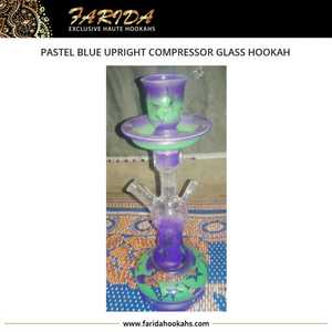 Haute Qualité Bleu Pastel Upright Compresseur Verre Narguilé Conception Unique Offre Spéciale Techniques Givrées En Gros - Product Image 3