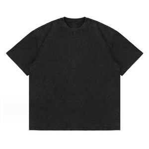 Camiseta de Gran Tamaño con Logotipo Personalizado de Alta Calidad, Corte Regular, para Hombre, Estilo Vintage, Lavado Ácido, Moda Urbana 2026 - Product Image 2