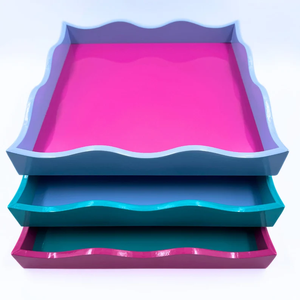 ถาดเสิร์ฟแบบเคลือบหลายสีสำหรับห้องรับประทานอาหารบ้านและงานตกแต่งงานฝีมือในเวียดนาม - Product Image 4