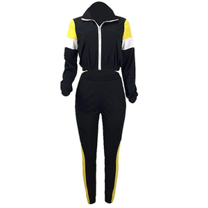 Conjunto Deportivo Casual de Invierno para Mujer, Nuevo Modelo 2025, OEM, Chaqueta con Cremallera y Cintura Elástica con Pedrería, Cortavientos de 2 Piezas - Product Image 3