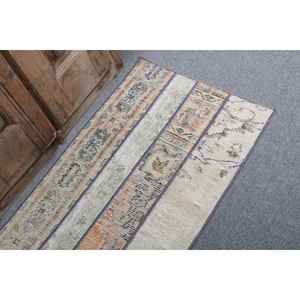 Tapis turc 2x3,3 pieds, tapis vintage, tapis en laine à bordure blanche - Product Image 5