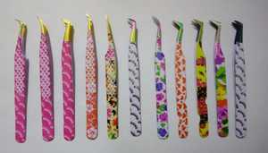 Pinzas para Extensión de Pestañas de Acero Inoxidable con Diseño de Gatito Recubiertas de Papel, Punta Serrada de 10 mm de Longitud, Puntas de Fibra, Marca Privada - Product Image 6