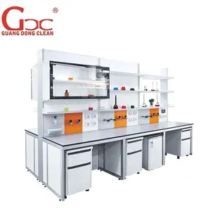 Modular Laboratory Furniture Chemistry Lab Table Island Bench Laboratory-Soluções personalizáveis para espaços de pesquisa eficientes